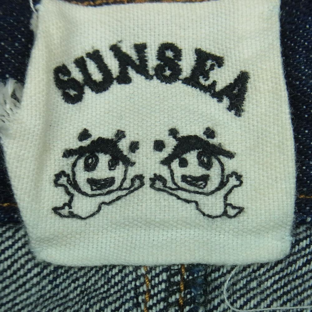 SUNSEA サンシー 11SS SNS-11S49 BIG DENIM PANTS サスペンダー ビッグ デニム パンツ インディゴブルー系 F【中古】