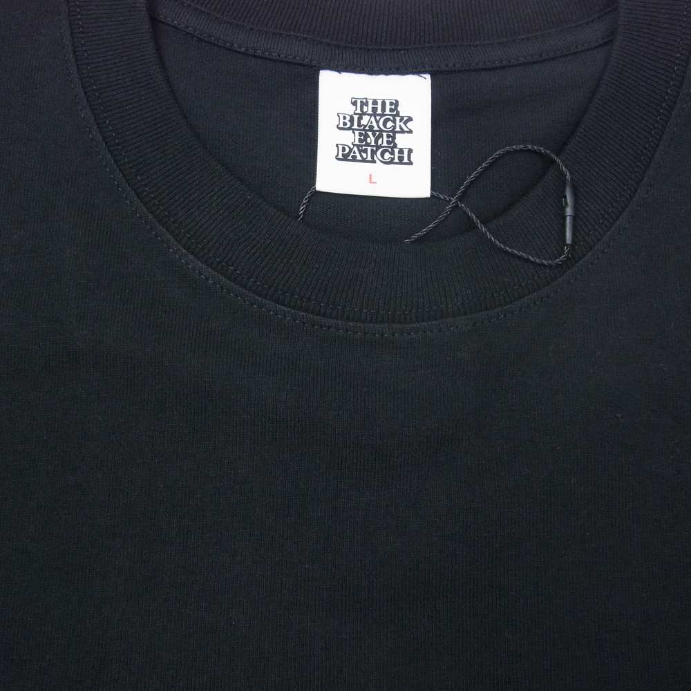 ブラックアイパッチ 21AW BEPFW21TE14 Royal Script Tee ロイヤルスクリプト BLACK ブラック Tシャツ ブラック系 L【新古品】【未使用】【中古】