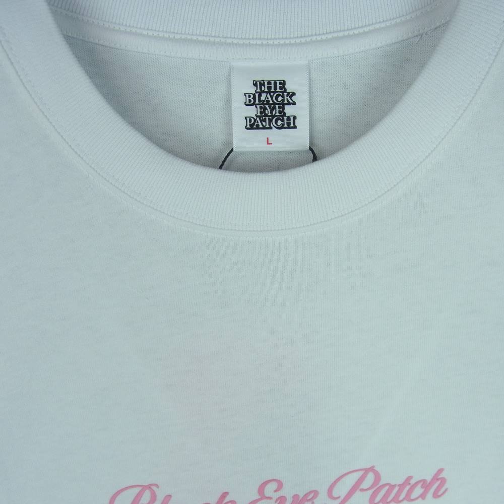 ブラックアイパッチ 21AW BEPFW21TE14 Royal Script Tee ロイヤルスクリプト WHITE 半袖 Tシャツ ホワイト系 L【新古品】【未使用】【中古】