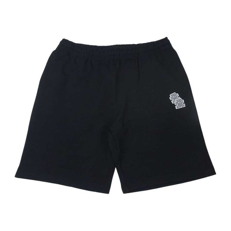 ブラックアイパッチ DOUBLE OG LABEL QUILTING SWEAT SHORTS スエットショーツ ブラック系 XL【新古品】【未使用】【中古】