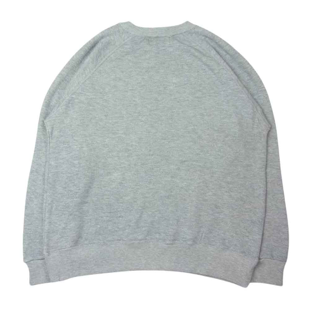 ブラックアイパッチ ラメ加工 クルーネック ロゴスエット グレー系 M【新古品】【未使用】【中古】