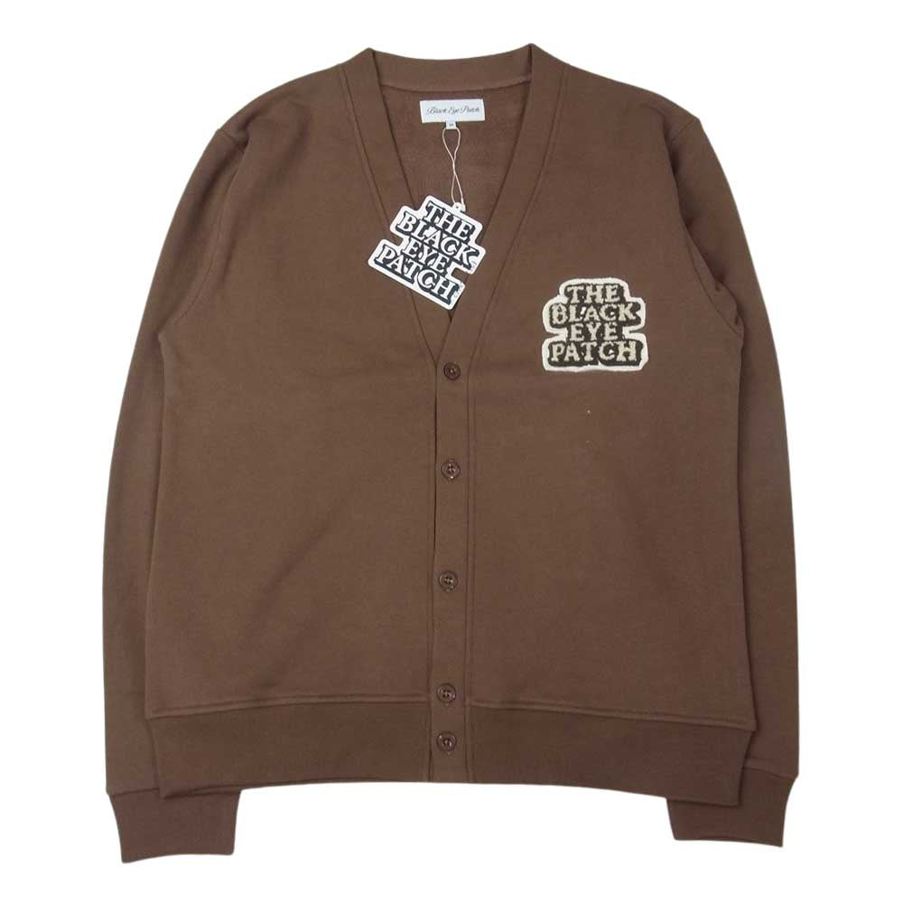 ブラックアイパッチ 22SS BEPSS22TP08 ロゴワッペンカーディガン ブラウン系 M【新古品】【未使用】【中古】