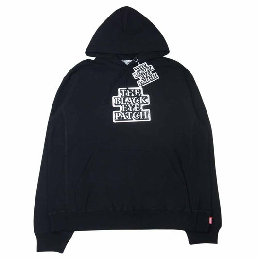 ブラックアイパッチ BEPFW21 TP27 BlackEyePatch OG LABEL HOODIE Black  OG ラベル フーディー スエットパーカー ブラック系 L【新古品】【未使用】【中古】