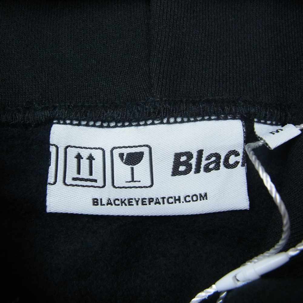 ブラックアイパッチ BEPFW21TP25 HANDLE WITH CARE ZIP HOODIE パーカー ブラック系 M【新古品】【未使用】【中古】