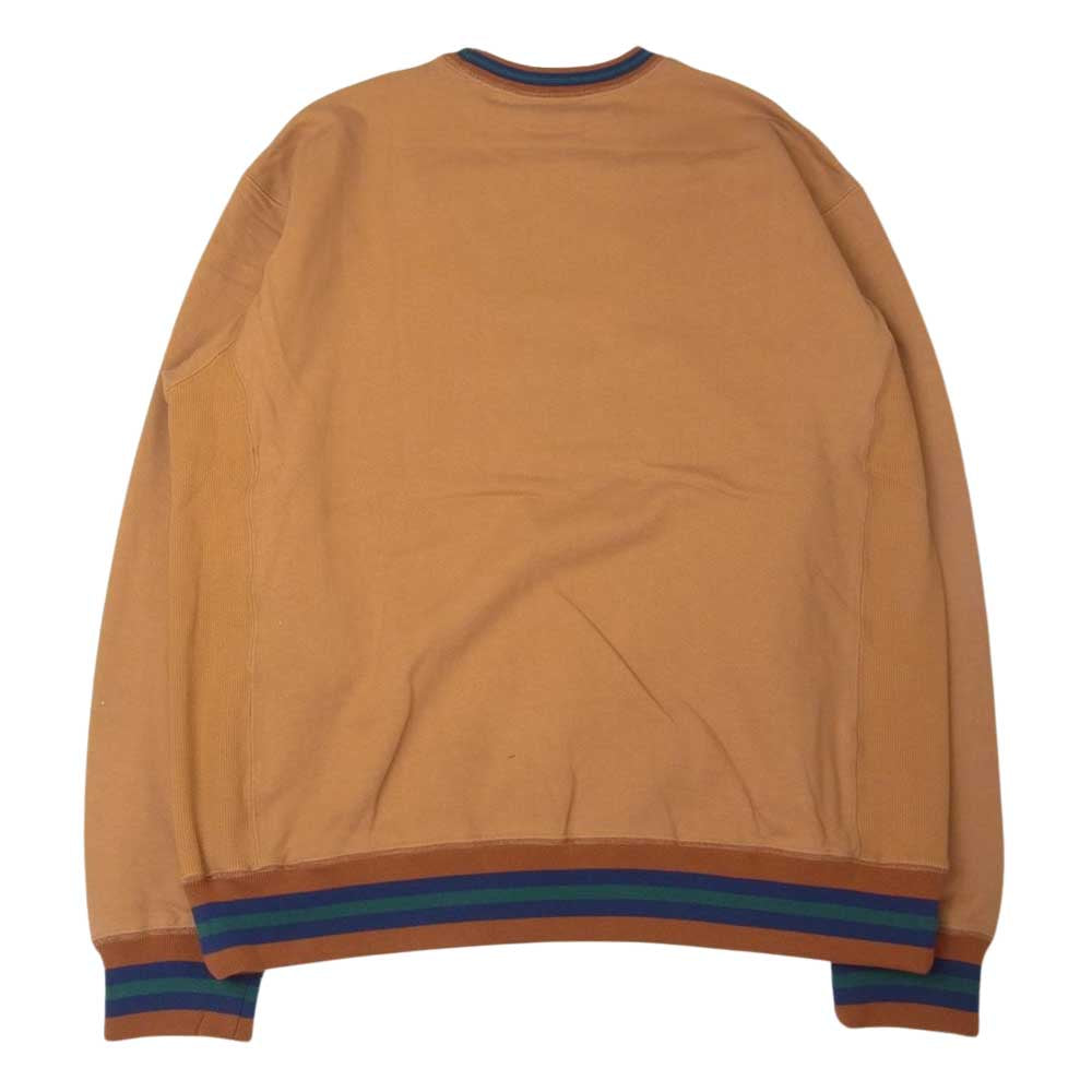 ブラックアイパッチ 21SS BEPSS21EI31 ×Wasted Youth ウェステッドユース クルーネック スウェット オレンジ系 L【新古品】【未使用】【中古】