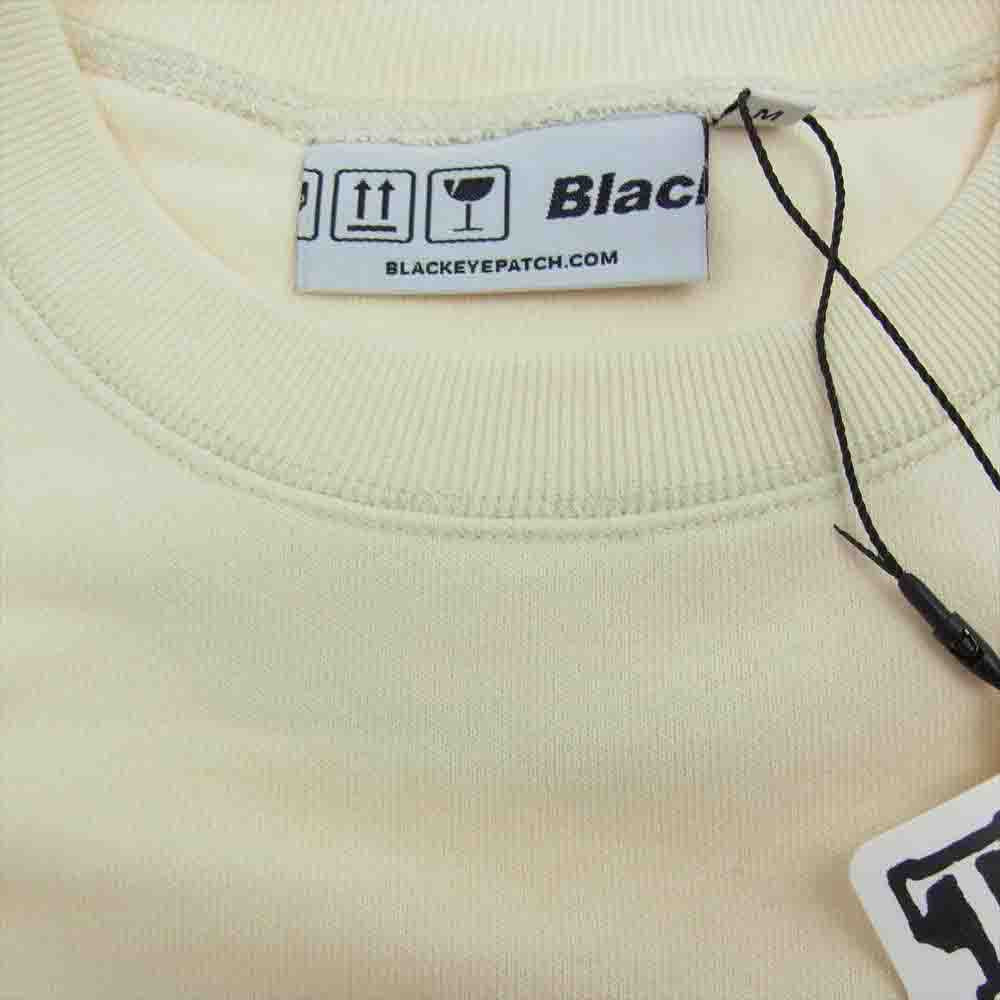 ブラックアイパッチ 21SS BEPSS21TP16  HANDLE WITH CARE CREW SWEAT クルー スウェット オフホワイト系 M【新古品】【未使用】【中古】