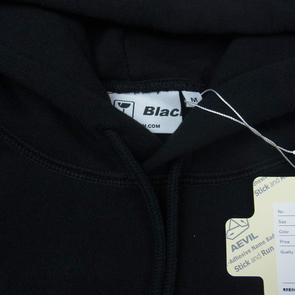 ブラックアイパッチ 21AW BEPFW21TP26 HANDLE WITH CARE LABEL HOODIE  ハンドル ウィズ ケア ラベル フーディー スエットパーカー ブラック系 L【新古品】【未使用】【中古】