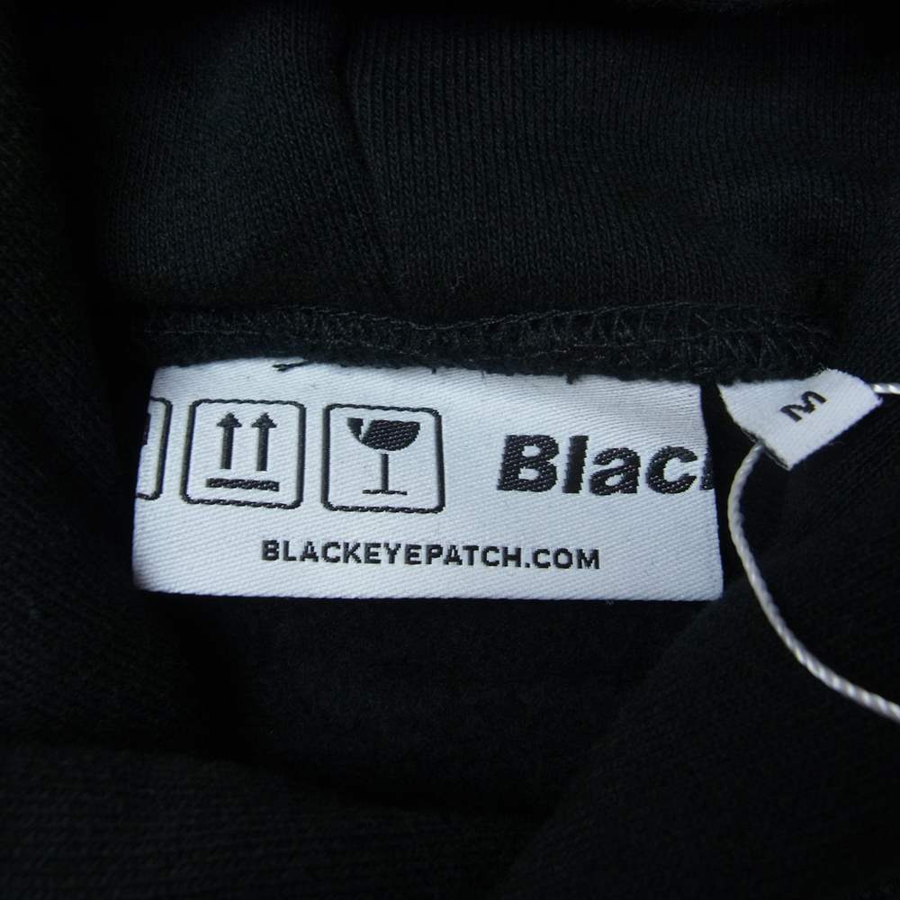 ブラックアイパッチ 21AW BEPFW21TP26 HANDLE WITH CARE LABEL HOODIE  ハンドル ウィズ ケア ラベル フーディー スエットパーカー ブラック系 L【新古品】【未使用】【中古】