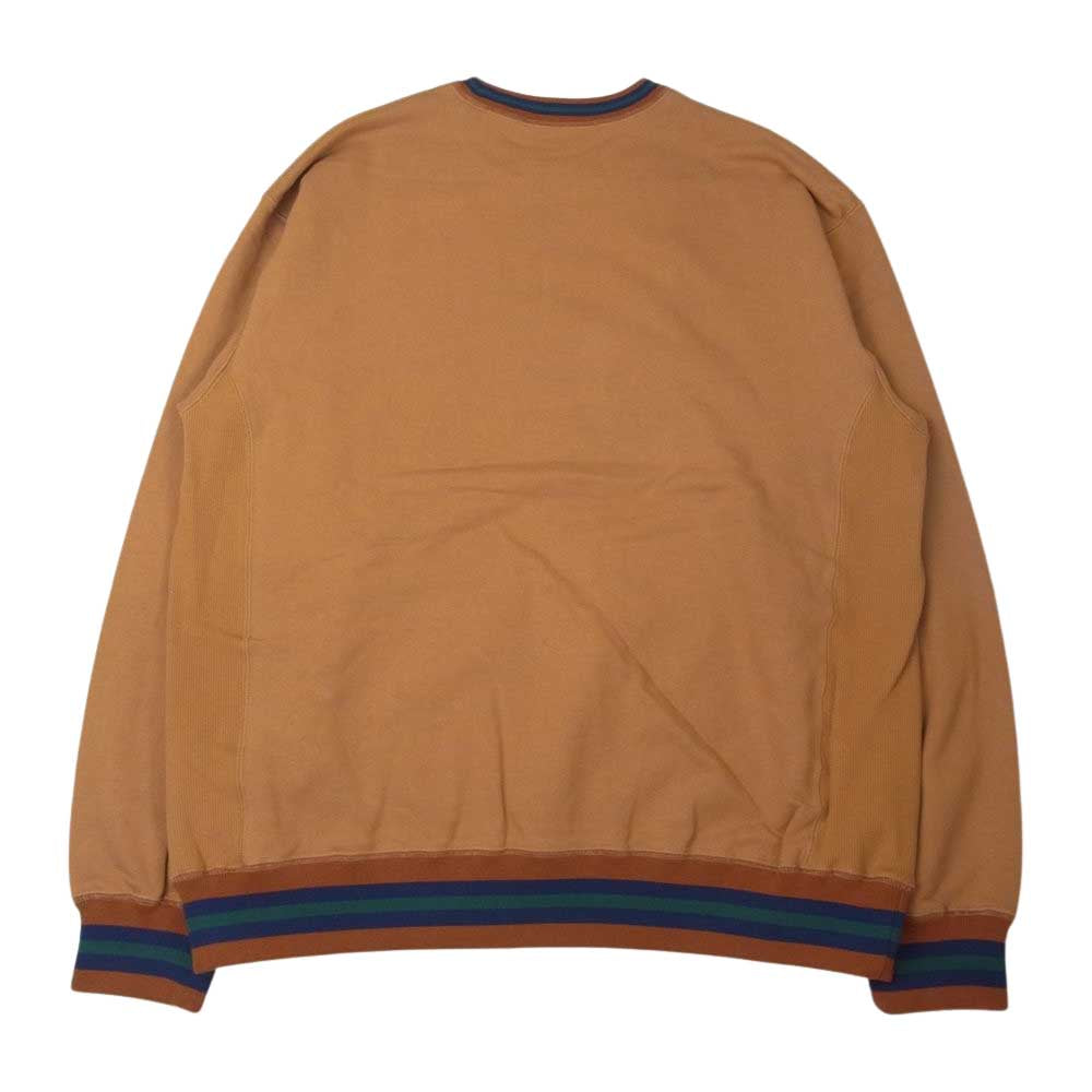 ブラックアイパッチ 21SS 21SS BEPSS21EI31  ×wasted youth ウェイステッドユース クルーネック スウェット オレンジ系 L【新古品】【未使用】【中古】