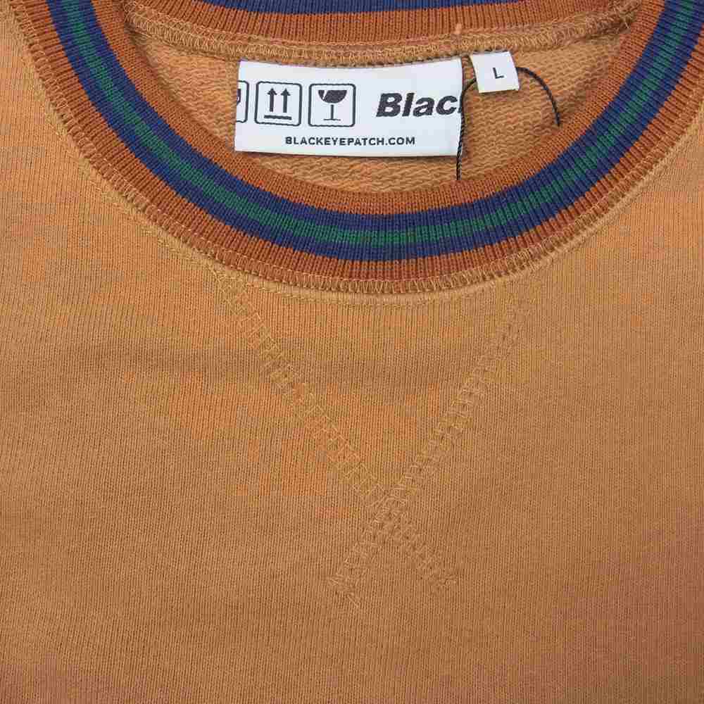 ブラックアイパッチ 21SS 21SS BEPSS21EI31  ×wasted youth ウェイステッドユース クルーネック スウェット オレンジ系 L【新古品】【未使用】【中古】