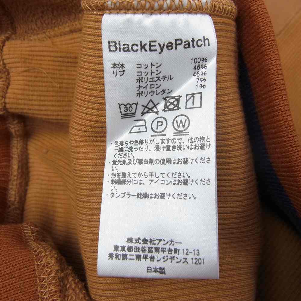 ブラックアイパッチ 21SS 21SS BEPSS21EI31  ×wasted youth ウェイステッドユース クルーネック スウェット オレンジ系 L【新古品】【未使用】【中古】