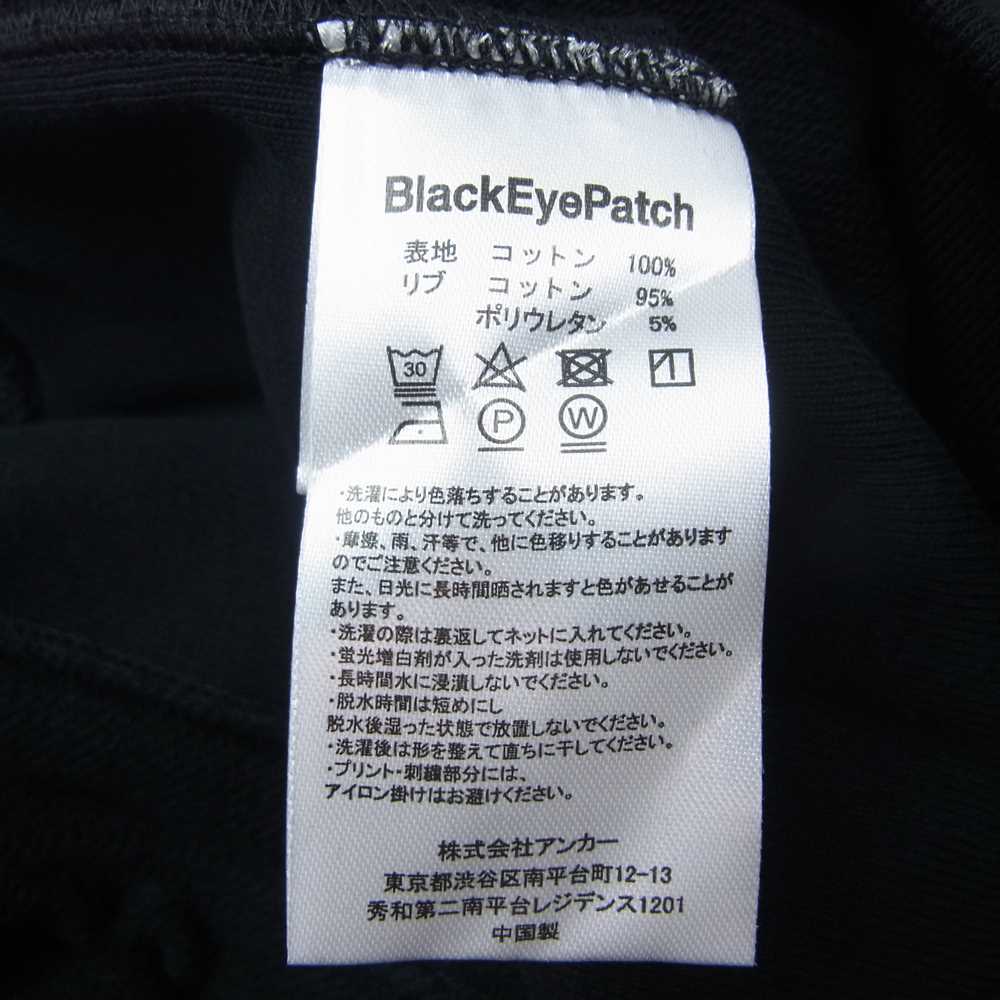 ブラックアイパッチ 22SS BEPSS22TP26 RHINESTONE OG LABEL HOODIE ラインストーン ラベル フーディースエット  ブラック系 S【新古品】【未使用】【中古】