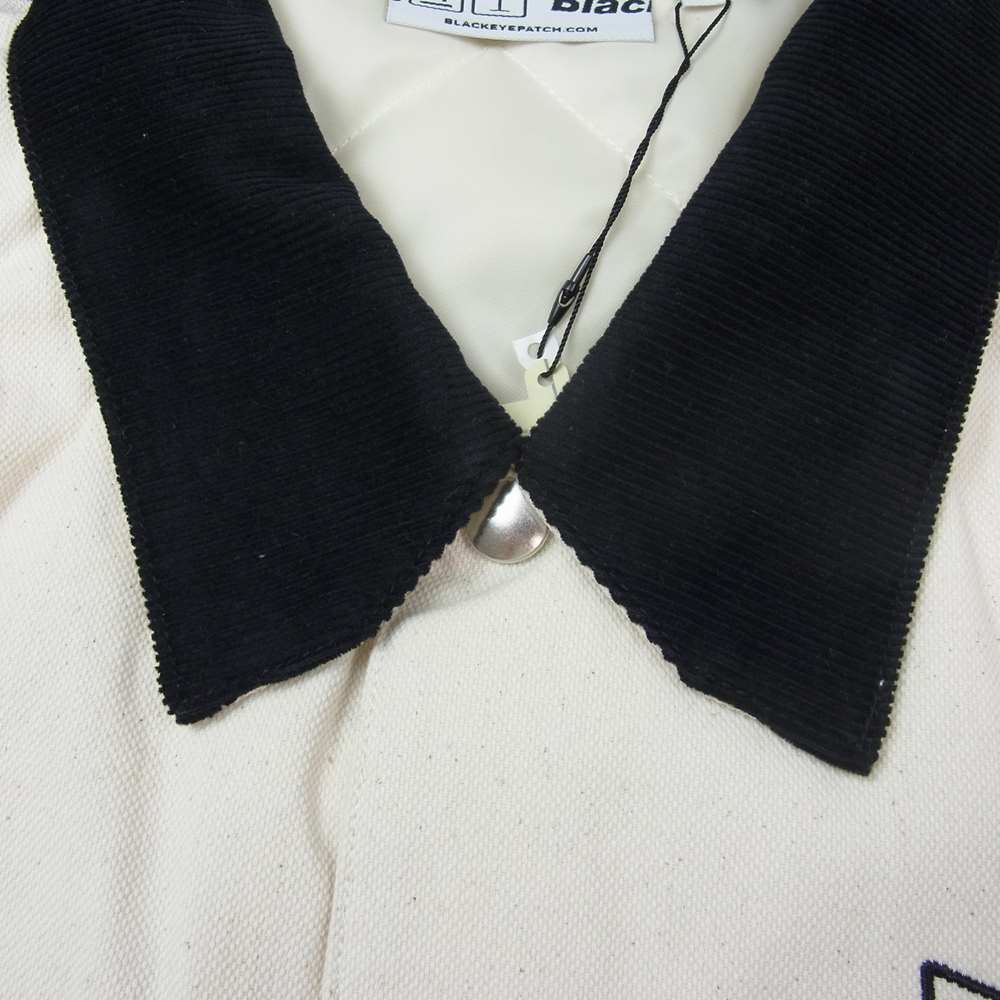 ブラックアイパッチ 21SS BEPSS21EI16 x Wasted Youth WORK JACKET ワークジャケット カバーオール オフホワイト系 XL【新古品】【未使用】【中古】