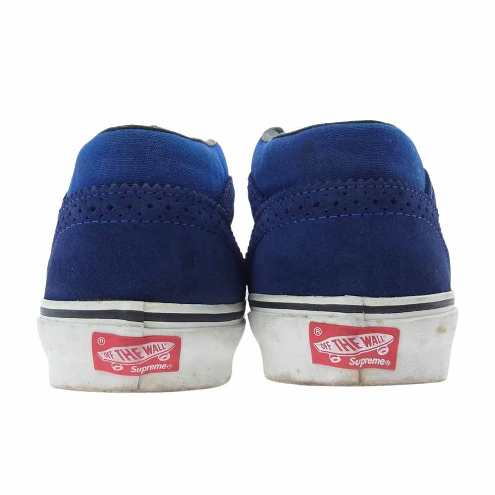 Supreme シュプリーム 08SS × VANS バンズ PERF HALF CAB ハーフキャブ スニーカー  ダークネイビー系 US9.5【中古】