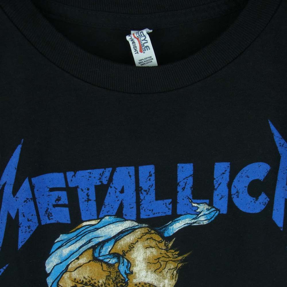 オールド Metallica メタリカ コピーライト入り パスヘッド バンド 半袖 Tシャツ メキシコ製 ブラック系 M【中古】
