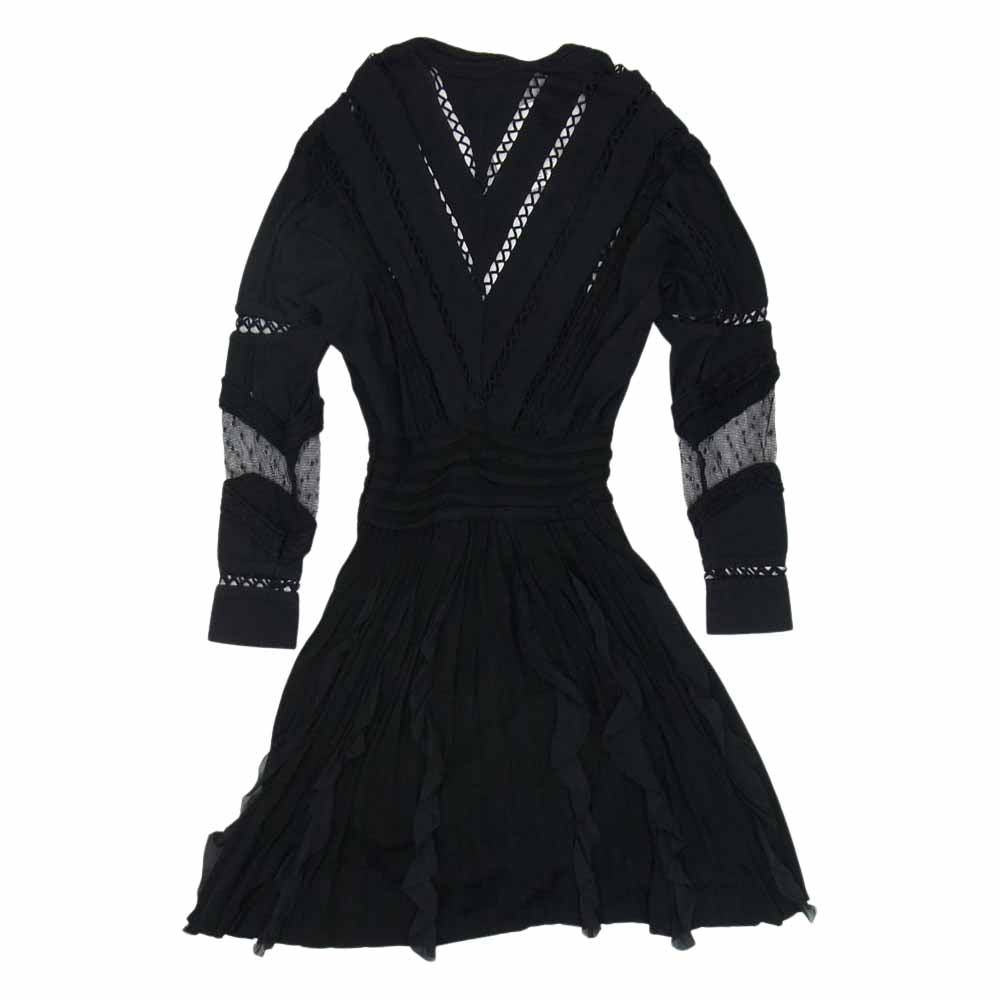GIVENCHY ジバンシィ 15U2851592 Lace Knit Dress レース ニット ドレス ブラック系 XS【極上美品】【中古】