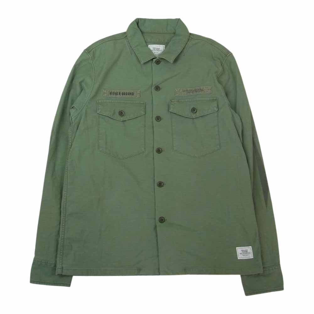 CRIMIE クライミー ミリタリー サファリ ファティーグ シャツ ジャケット グリーン系 M【中古】