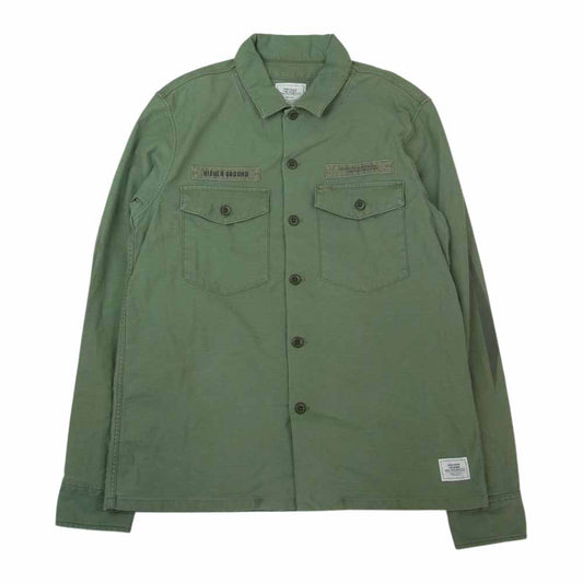 CRIMIE クライミー ミリタリー サファリ ファティーグ シャツ ジャケット グリーン系 M【中古】