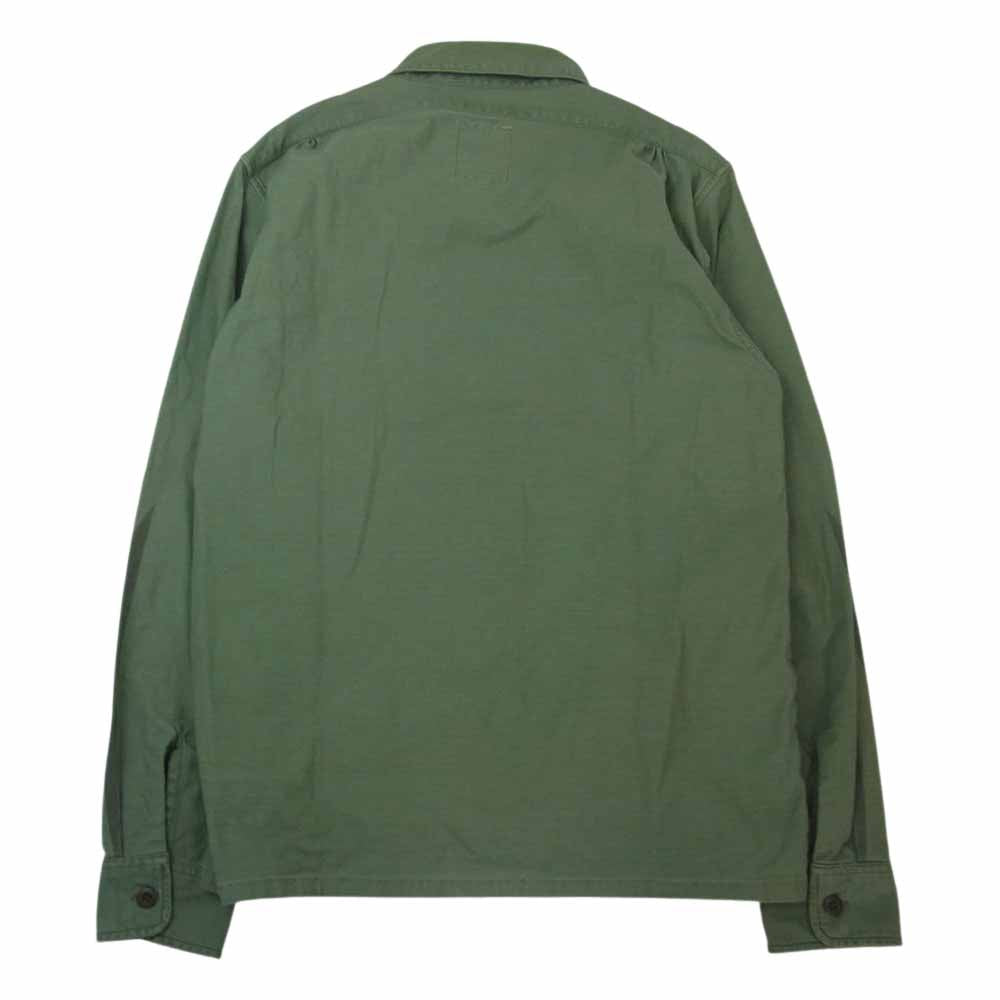 CRIMIE クライミー ミリタリー サファリ ファティーグ シャツ ジャケット グリーン系 M【中古】