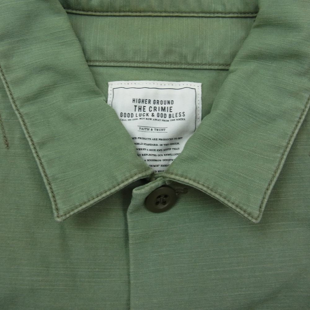 CRIMIE クライミー ミリタリー サファリ ファティーグ シャツ ジャケット グリーン系 M【中古】
