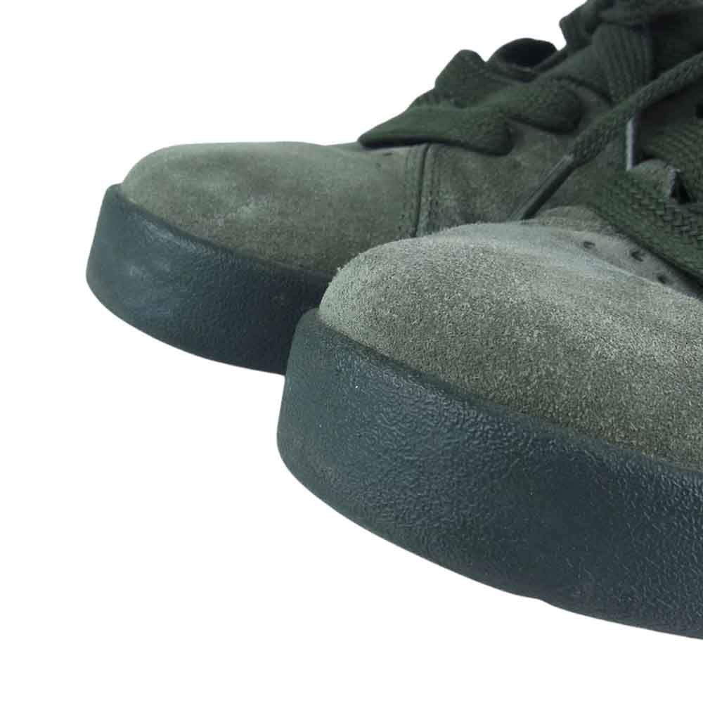 アース スエード ローカット クラシック スニーカー グリーン モスグリーン系 25.5【中古】