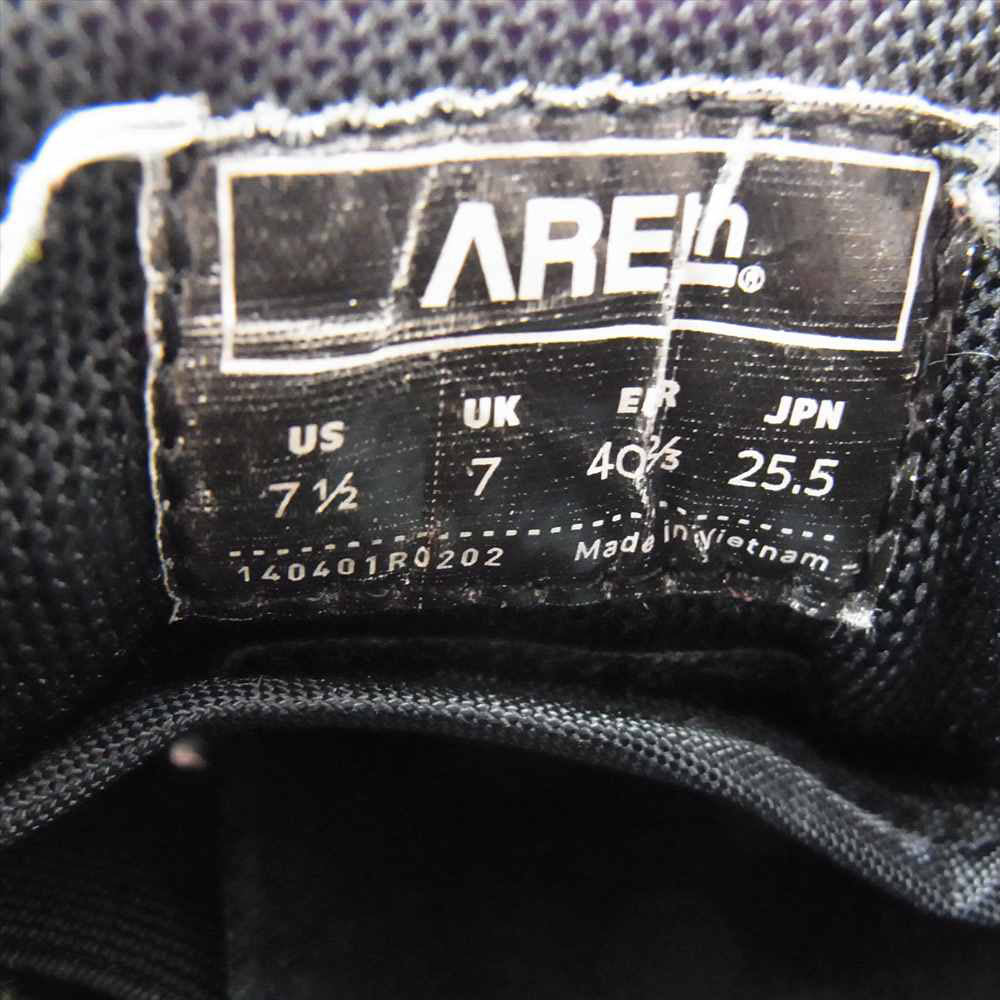 AREth スエード ローカット クラシック スニーカー レッド レッド系 25.5cm【中古】