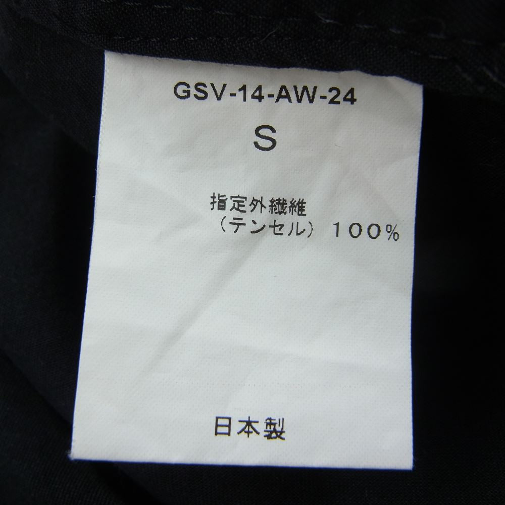 GANGSTERVILLE ギャングスタービル GSV-14-AW-24 バック スカル刺繍 開襟 オープンカラー 長袖 シャツ ブラック系 S【中古】