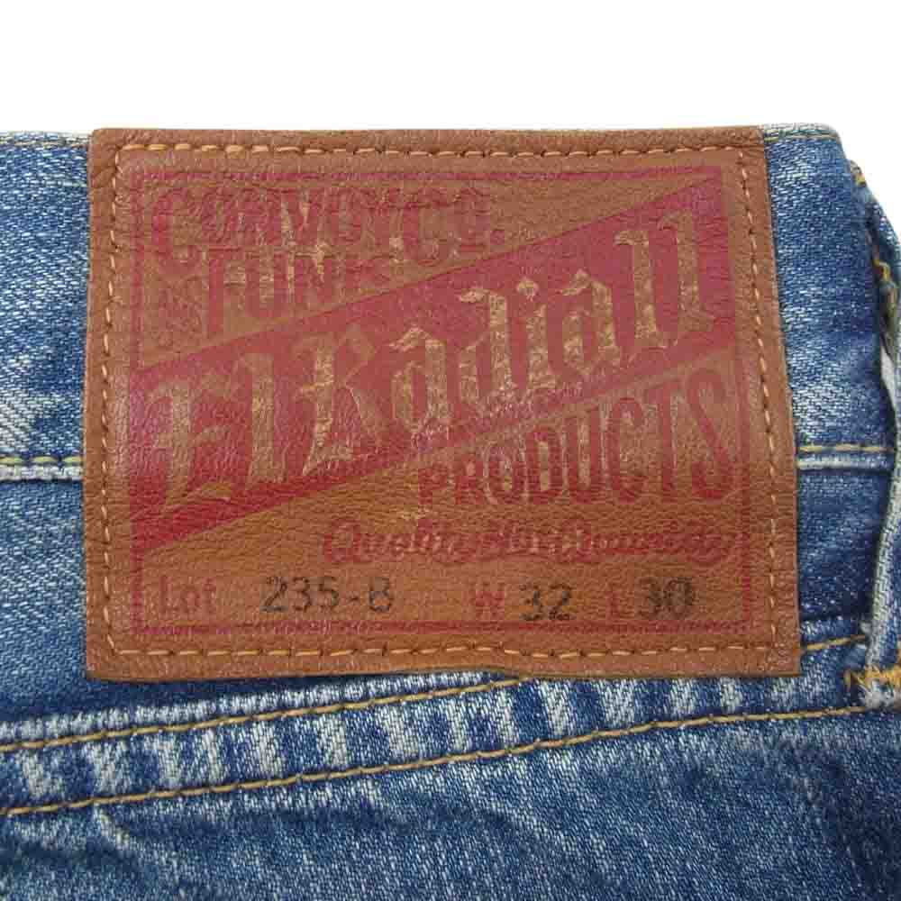 RADIALL ラディアル 235-B デニム パンツ インディゴブルー系 32【中古】