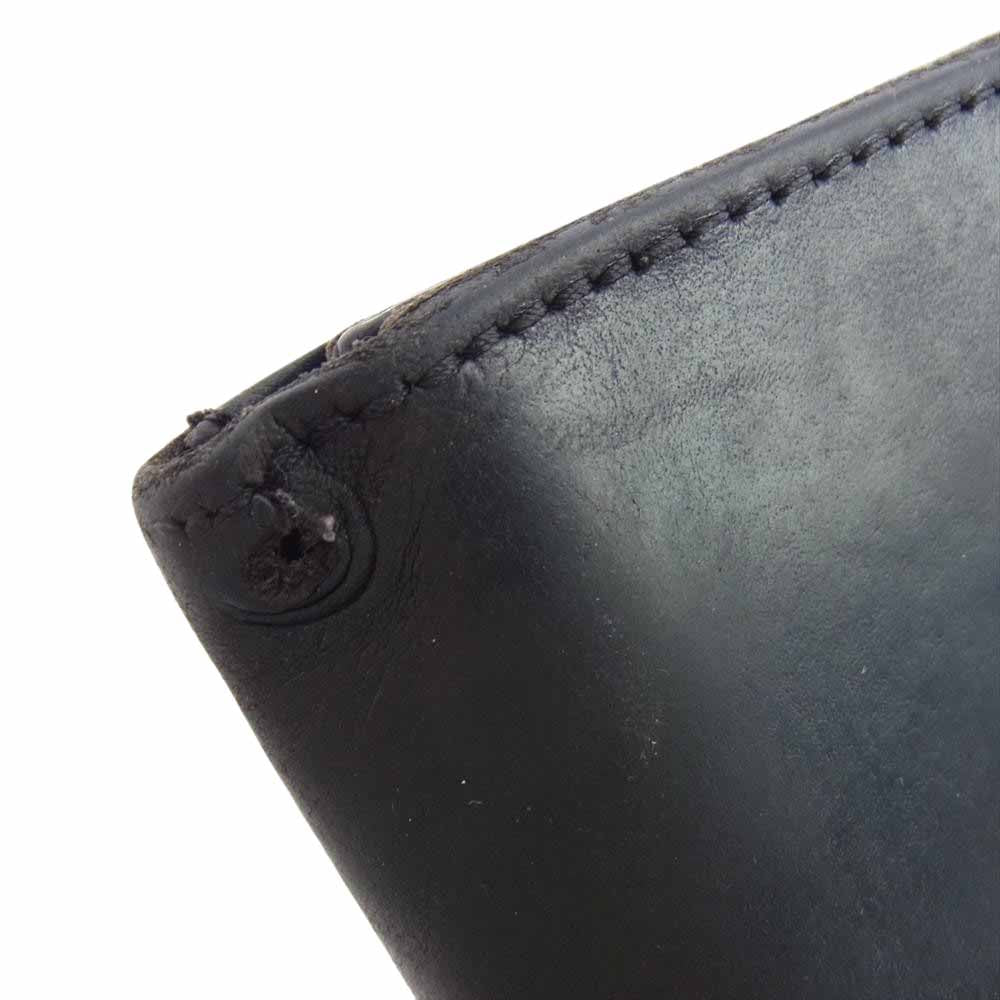 GLADHAND & Co. グラッドハンド × HTC エイチティーシー スタッズ レザー ロング ウォレット 長財布 ブラック系【中古】