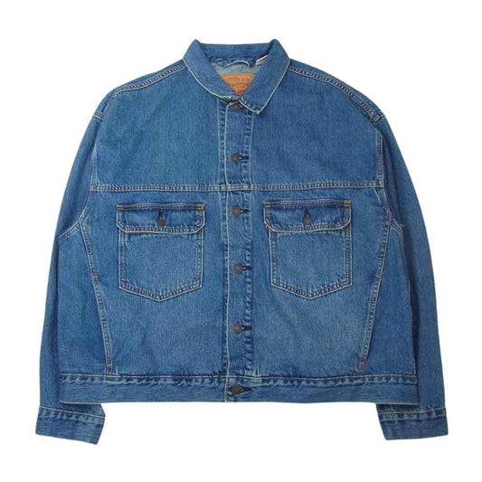 Levi's リーバイス STAY LOOSE TYPE 2nd デニム トラッカージャケット インディゴブルー系 L【中古】