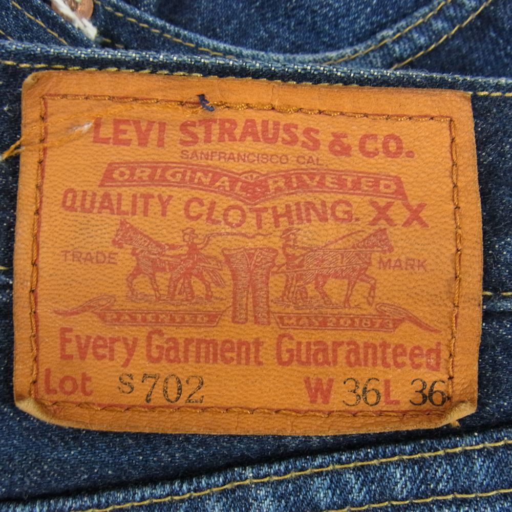 Levi's リーバイス S702 デニム インディゴブルー系 36【中古】