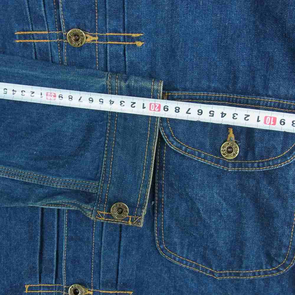 Lee リー 1011 30s 白タグ 1st 復刻 101-J D-TK9228 デニム ジャケット コットン 中国製 インディゴブルー系 42【中古】