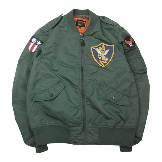 AVIREX アヴィレックス 6162163 L-2 FLYING TIGHERS フライングタイガース フライト ジャケット カーキ系 2XL【中古】