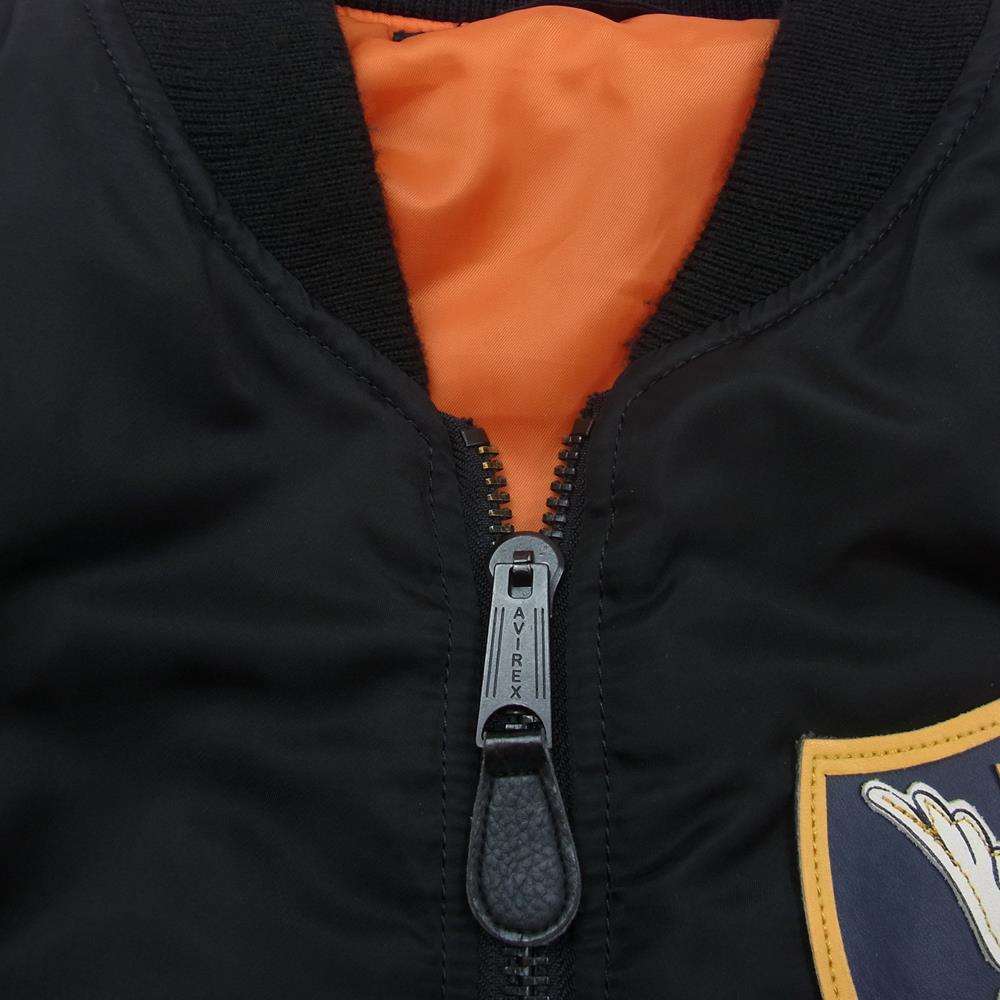 AVIREX アヴィレックス 6162172 MA-1 FLYING TIGERS フライングタイガース フライト ジャケット ブラック系 2XL【中古】