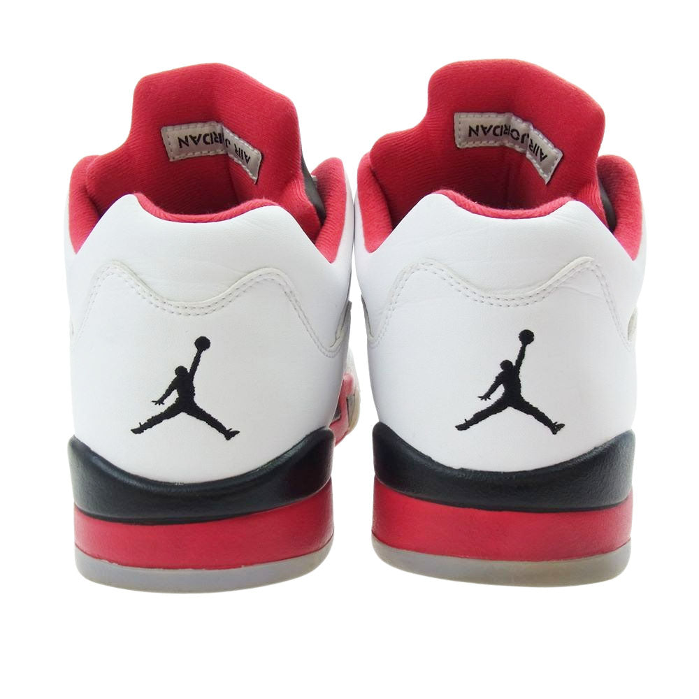 NIKE ナイキ 819171-101 AIR JORDAN 5 RETRO LOW エアジョーダン 5 レトロ ロー ホワイト/ファイヤーレッド スニーカー ホワイト/ファイヤーレッド 30cm【中古】