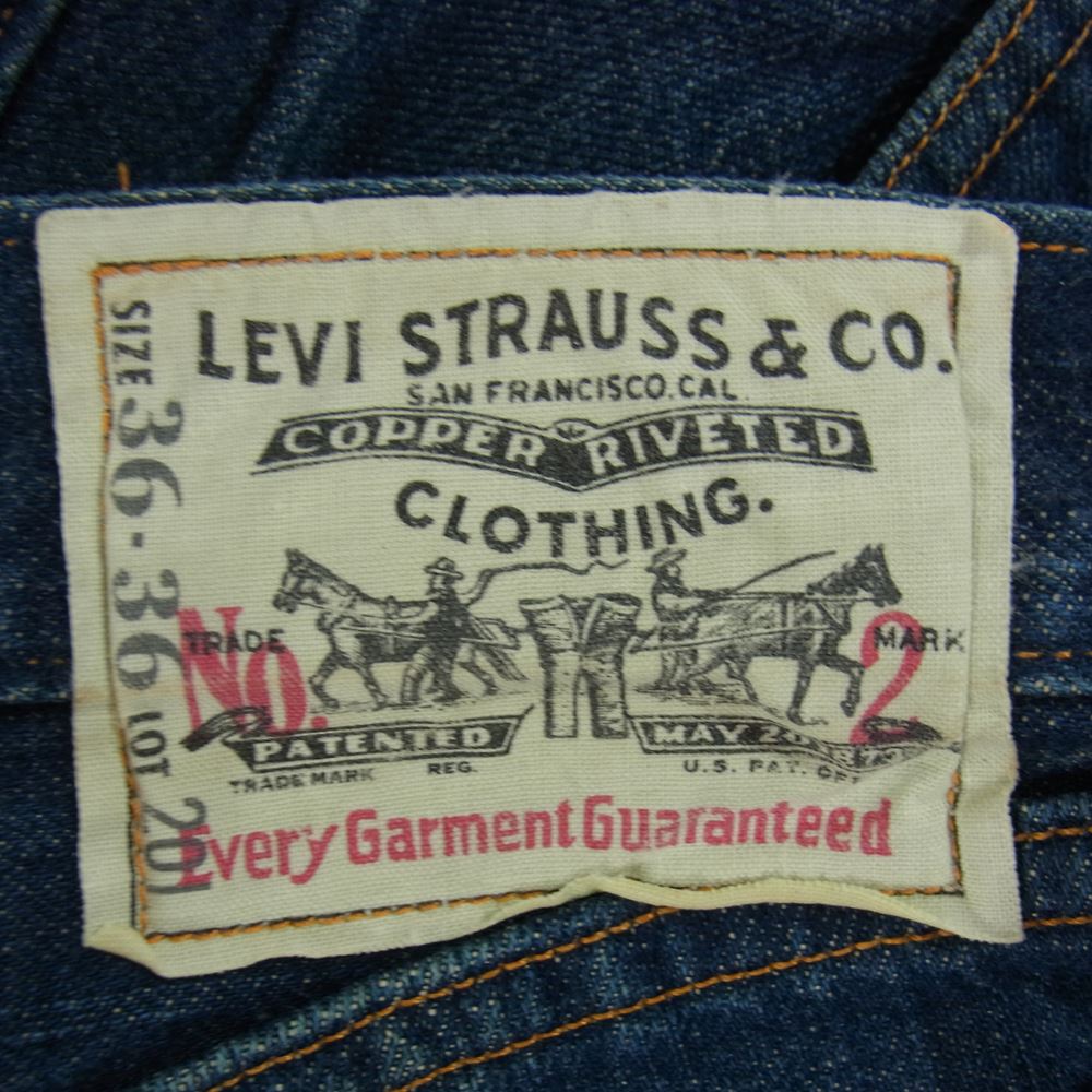 Levi's リーバイス 20201-0020 LVC バレンシア USA製 501XX '20s 復刻 デニム パンツ インディゴブルー系 36【中古】