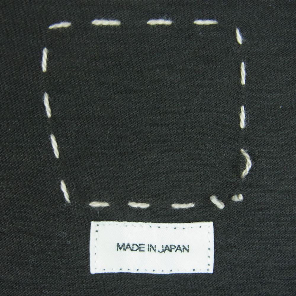 VISVIM ビズビム 21SS 0121105010012 JUMBO TEE S/S(UNEVEN DYE) タイダイ ダメージ加工 半袖 ポケット Tシャツ ブラック系 3【中古】