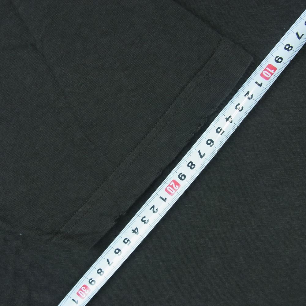 VISVIM ビズビム 21SS 0121105010012 JUMBO TEE S/S(UNEVEN DYE) タイダイ ダメージ加工 半袖 ポケット Tシャツ ブラック系 3【中古】