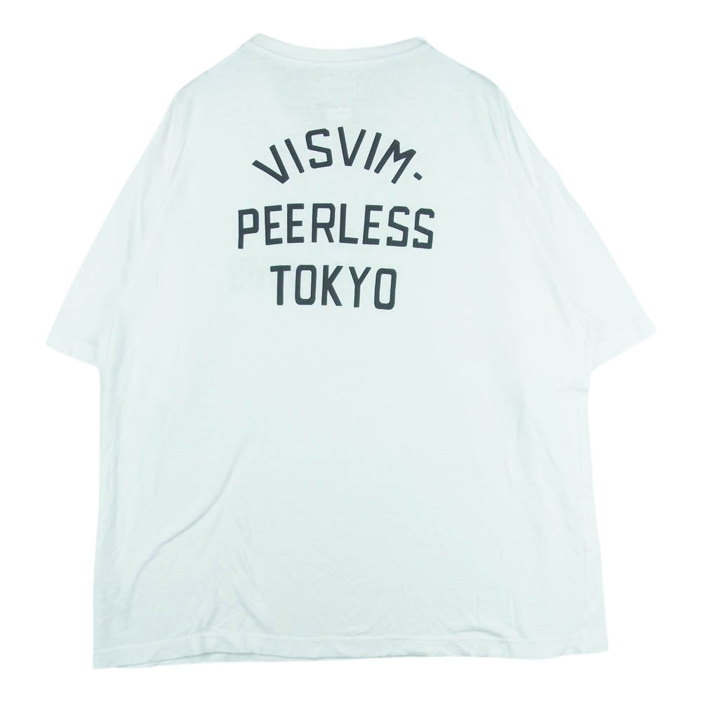 VISVIM ビズビム 22AW 0122405010001 JUMBO TEE S/S 福岡限定 FUKUOKA 半袖 Tシャツ コットン 日本製 ホワイト系 4【中古】