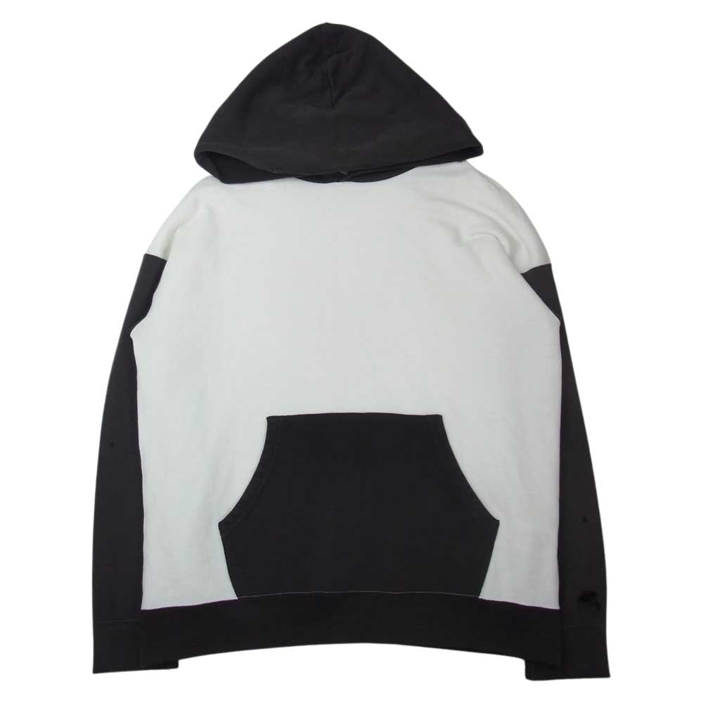 VISVIM ビズビム 20SS 0120105010021 JUMBO HOODIE P.O. CRASH FIL限定 クラッシュ加工 ジャンボ フーディ パーカー ホワイト系 ブラウン系 2【美品】【中古】