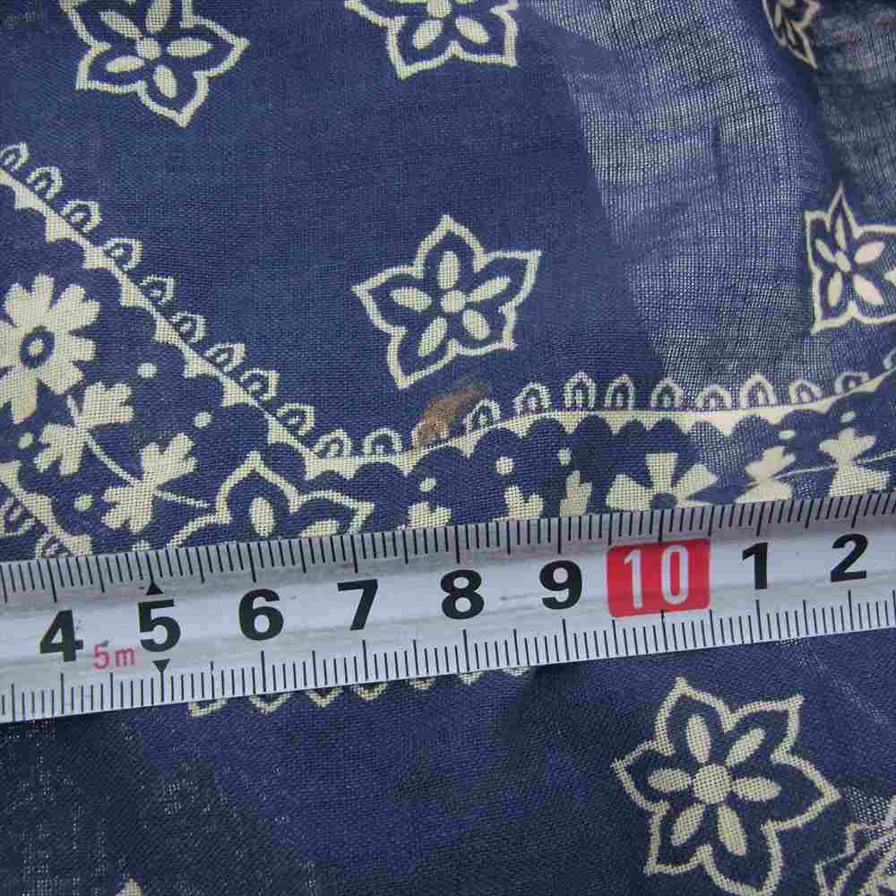 VISVIM ビズビム 0217905011005 LHAMO SHIRT ペイズリー バンダナ シャツ ラモ 羽織 シャツ  ネイビー系 3【中古】