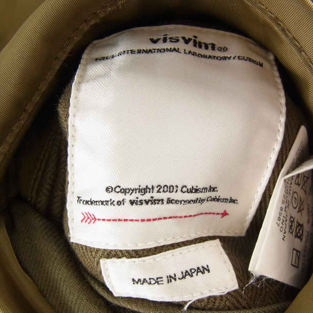 VISVIM ビズビム 19SS 0119105013022 IRIS LINER JKT アイリス ライナージャケット リバーシブル ヴィンテージ ストライブ カーキ系 3【美品】【中古】