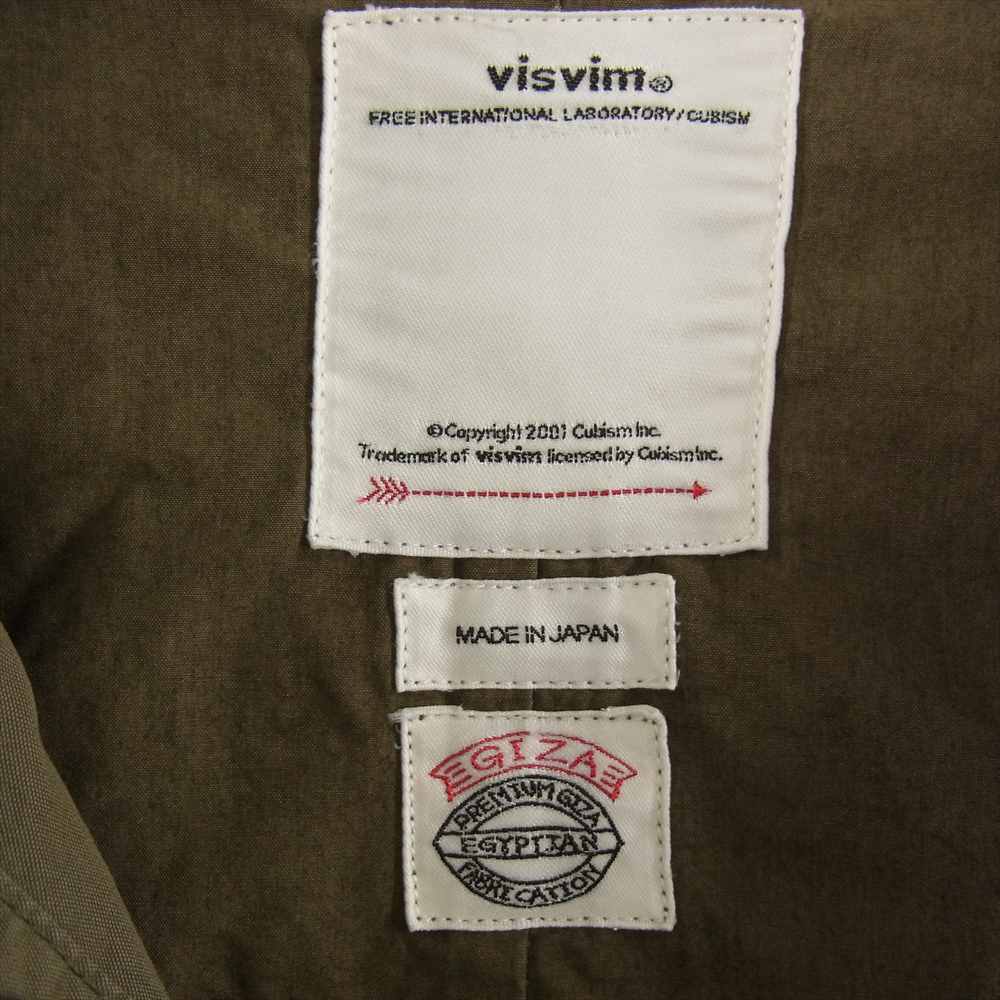 VISVIM ビズビム 18SS 0118405013008 SIX-FIVE FISHTAIL PARKA ユーズド 泥染 加工 フィッシュテール パーカ コート モスグリーン系 2【中古】
