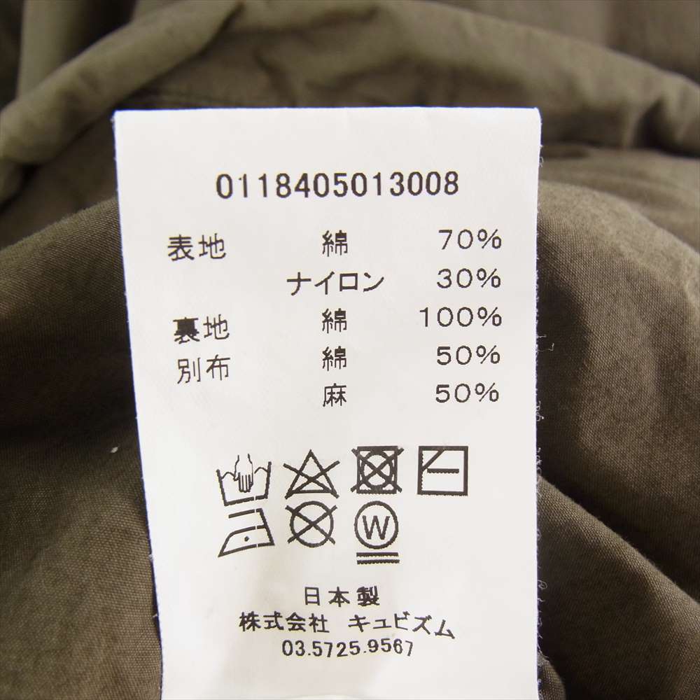 VISVIM ビズビム 18SS 0118405013008 SIX-FIVE FISHTAIL PARKA ユーズド 泥染 加工 フィッシュテール パーカ コート モスグリーン系 2【中古】