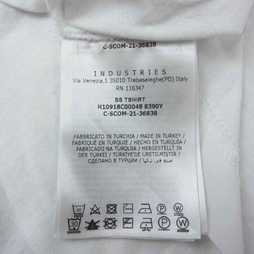 MONCLER モンクレール H19018C00048 8390Y 国内正規品 SS TSHIRT ナイロン 胸ポケット付き 半袖 Tシャツ ホワイト系 M【中古】