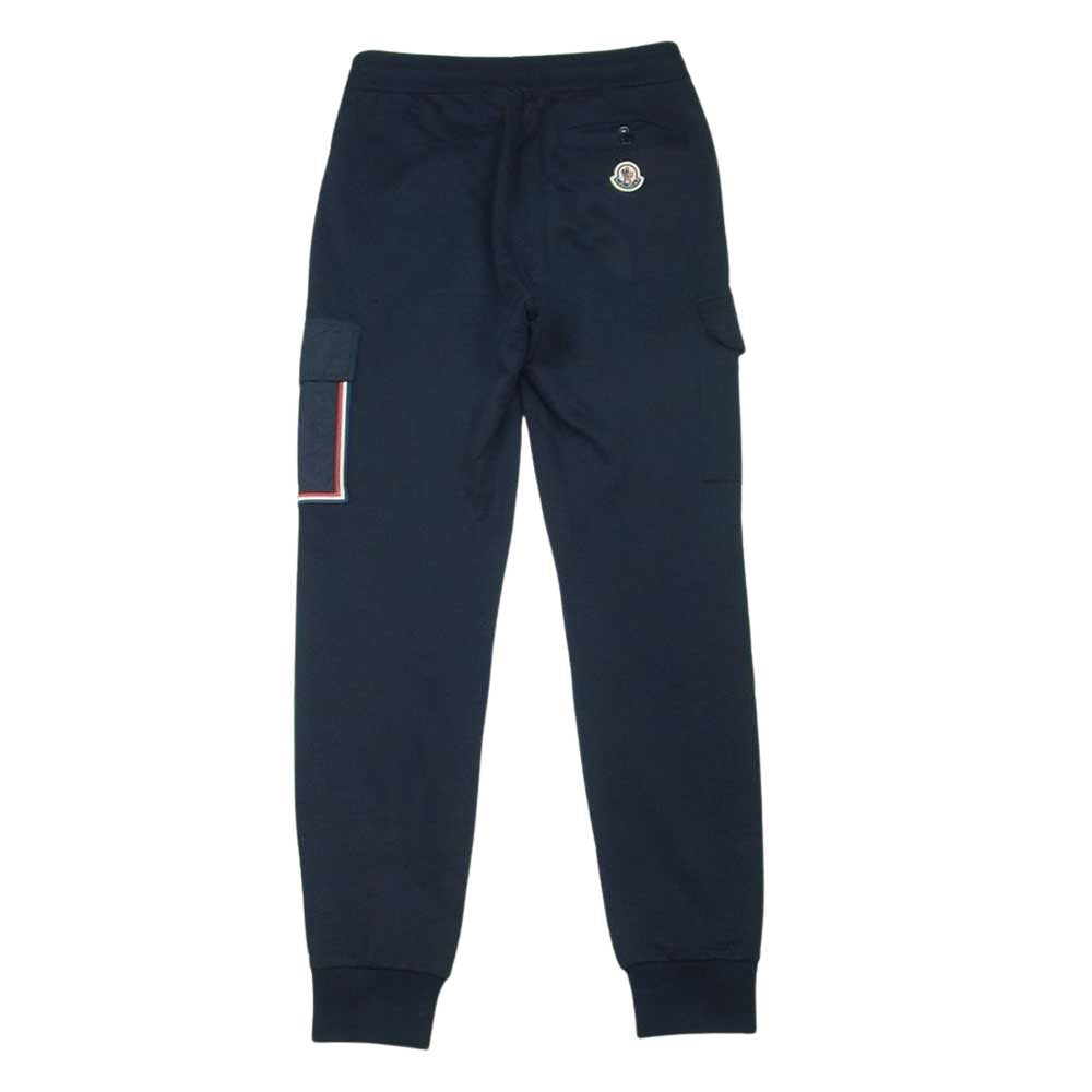 MONCLER モンクレール H10918H00013 809KR 国内正規品 SWEAT BOTTOM ポケット付き スウェット パンツ ダークネイビー系 XS【中古】