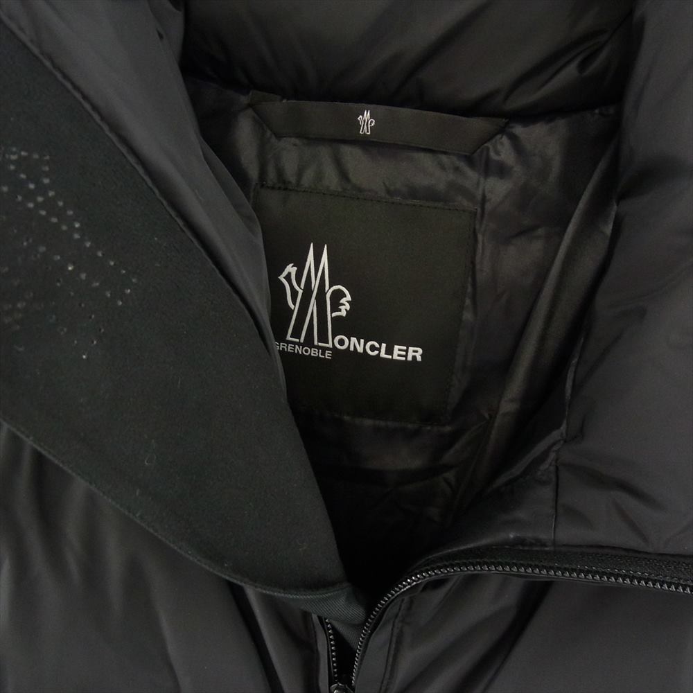 MONCLER モンクレール E20974188405 国内正規品 GRENOBLE ISORNO イゾルノ バックロゴ プリント ダウンジャケット ブラック系 TG2【中古】