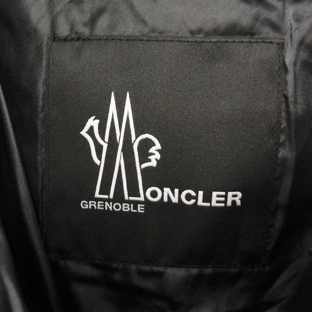MONCLER モンクレール E20974188405 国内正規品 GRENOBLE ISORNO イゾルノ バックロゴ プリント ダウンジャケット ブラック系 TG2【中古】