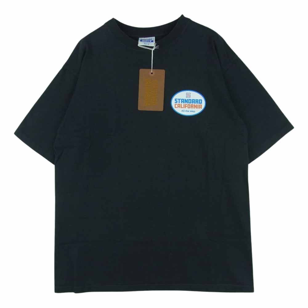 STANDARD CALIFORNIA スタンダードカリフォルニア SD HEAVYWEIGHT OVAL LOGO ヘビーウエイト オーバル ロゴ 半袖 Tシャツ ブラック系 ダークグレーよりの黒 M【中古】