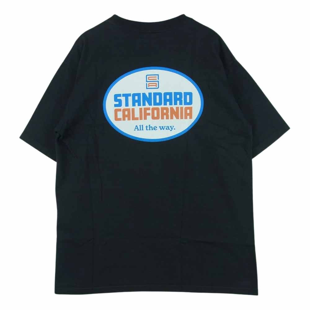 STANDARD CALIFORNIA スタンダードカリフォルニア SD HEAVYWEIGHT OVAL LOGO ヘビーウエイト オーバル ロゴ 半袖 Tシャツ ブラック系 ダークグレーよりの黒 M【中古】